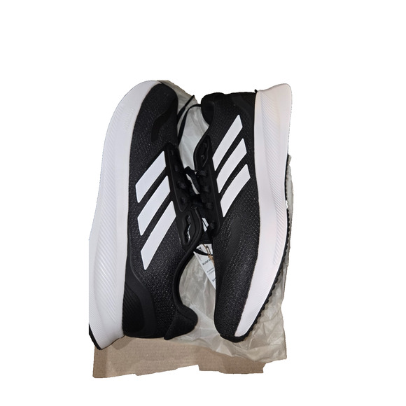 Adidas Runfalcon 5 Men’s Running Shoes Black White Size 11 IH7758 - New